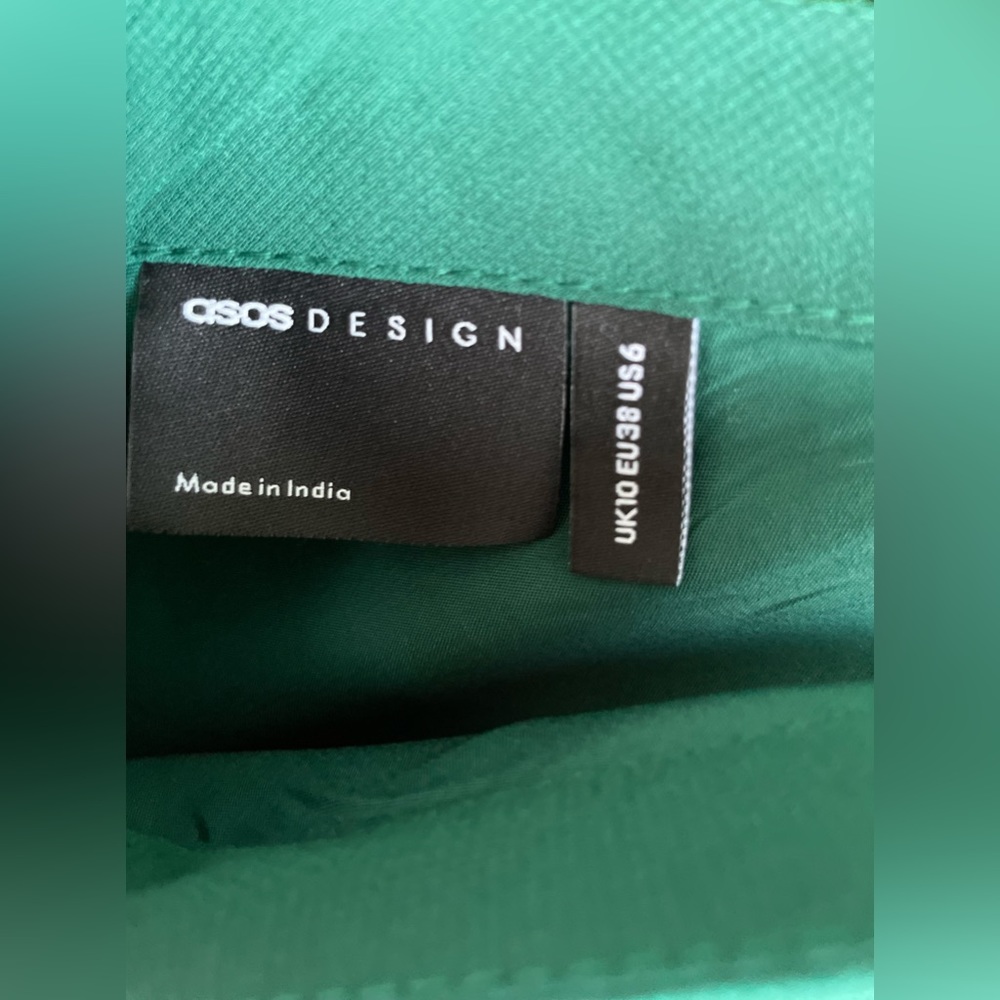 ASOS Midi Dress | Stunning Emerald Green | Sleeveless W/ Belt - NWOT - Picture 10 of 10
